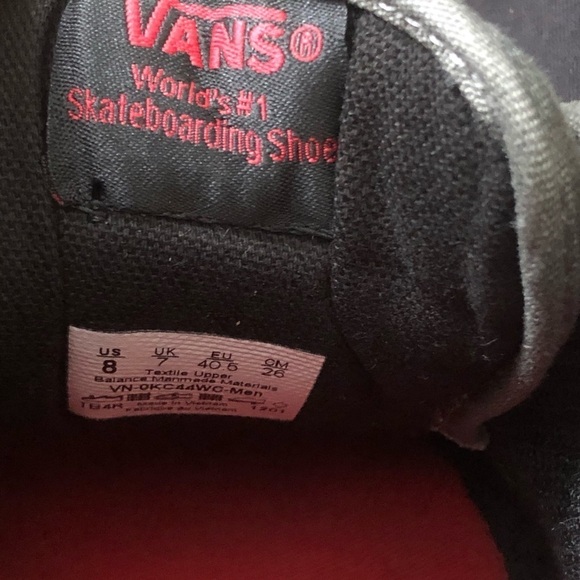 Van’s Skateboard Lace Up Shoes Men’s 8